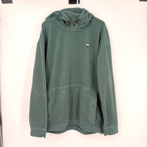 Montec Delta Hood Sweater Pullover Green Fleece Outdoor Ski Gorpcore Size XXL